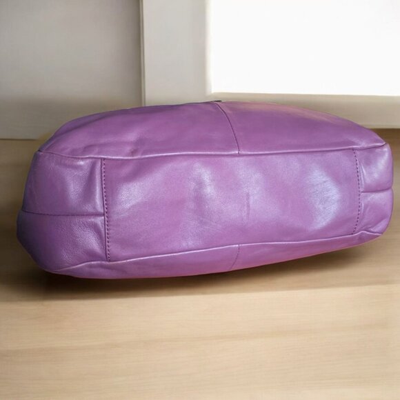 NWOT COACH F17092 Madison Lynn Pleated Soho Carryall Tote Vibrant Purple - Picture 3 of 17